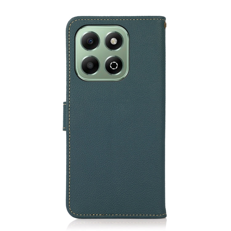 For Honor X6b KHAZNEH Custer Genuine Leather RFID Phone Case