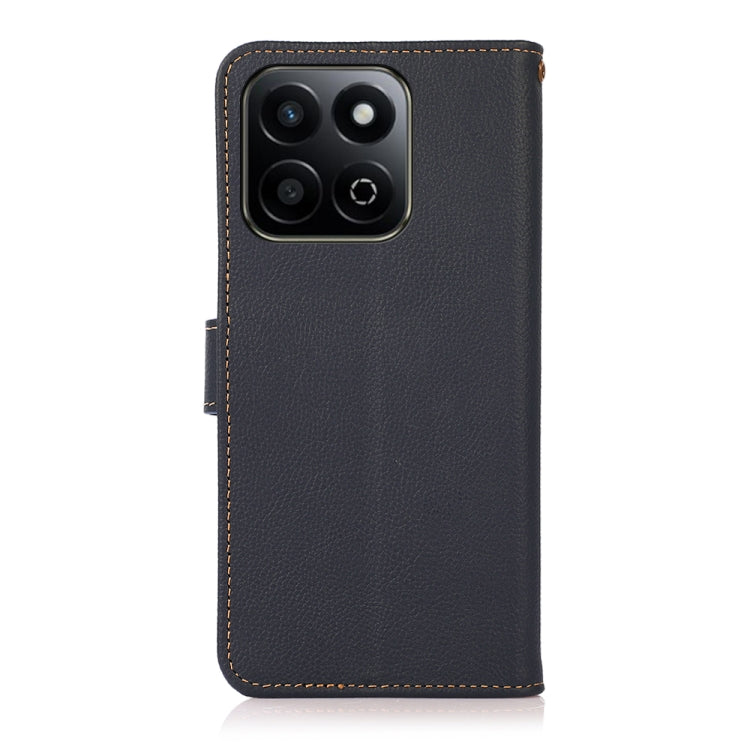 For Honor Play 60 Plus / 200 Smart KHAZNEH Custer Genuine Leather RFID Phone Case