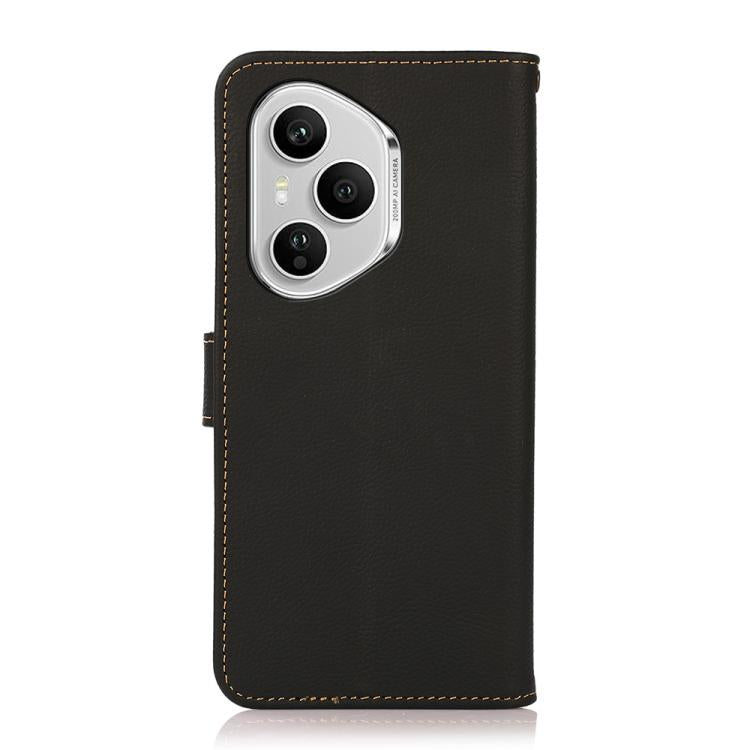 For Honor 400 Pro Global 160.8mm KHAZNEH Custer Genuine Leather RFID Phone Case