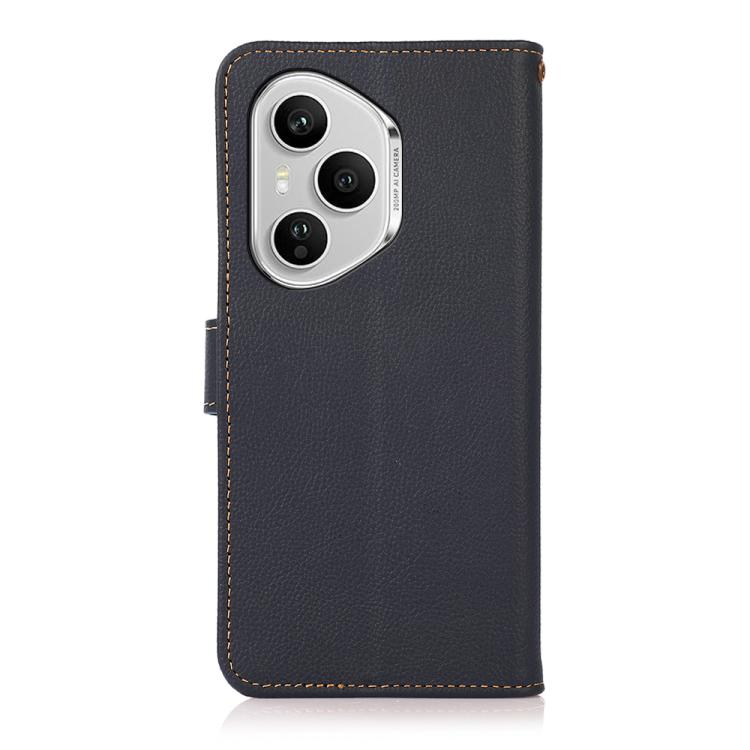 For Honor 400 Pro Global 160.8mm KHAZNEH Custer Genuine Leather RFID Phone Case