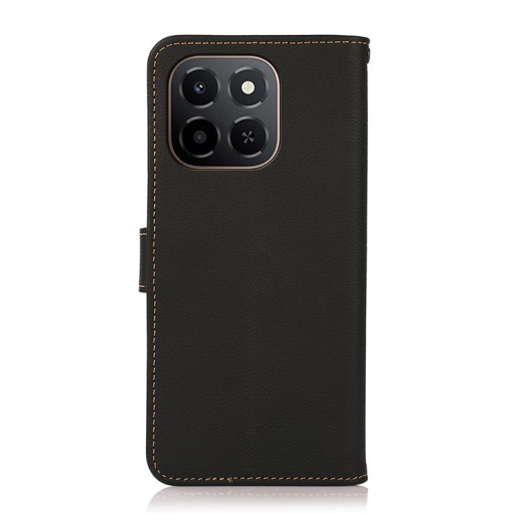 For Honor X6c 4G KHAZNEH Custer Genuine Leather RFID Phone Case