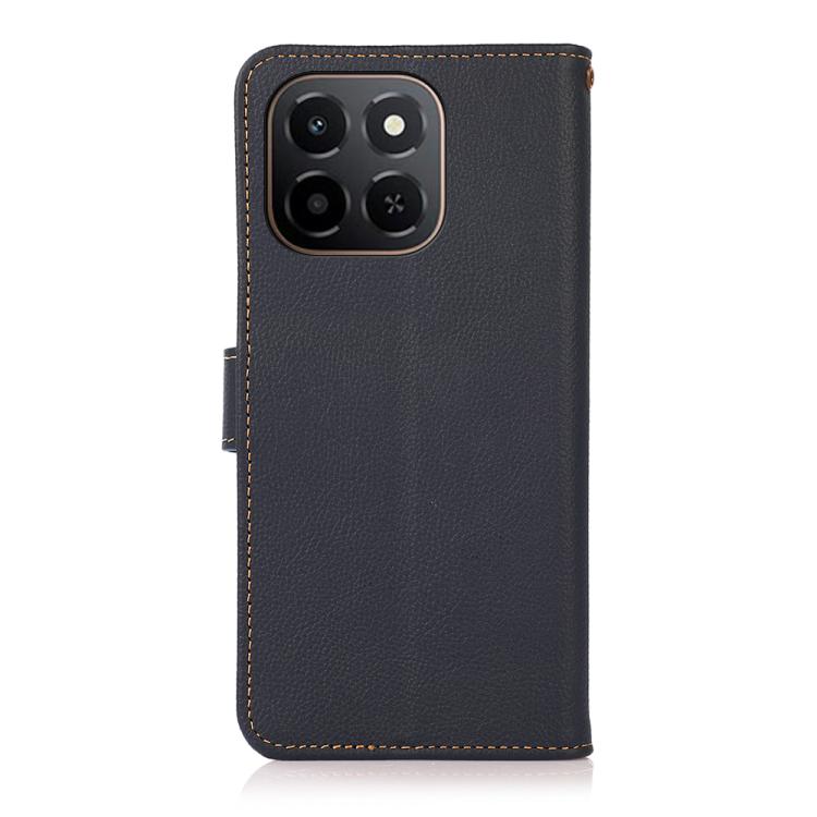 For Honor X6c 4G KHAZNEH Custer Genuine Leather RFID Phone Case