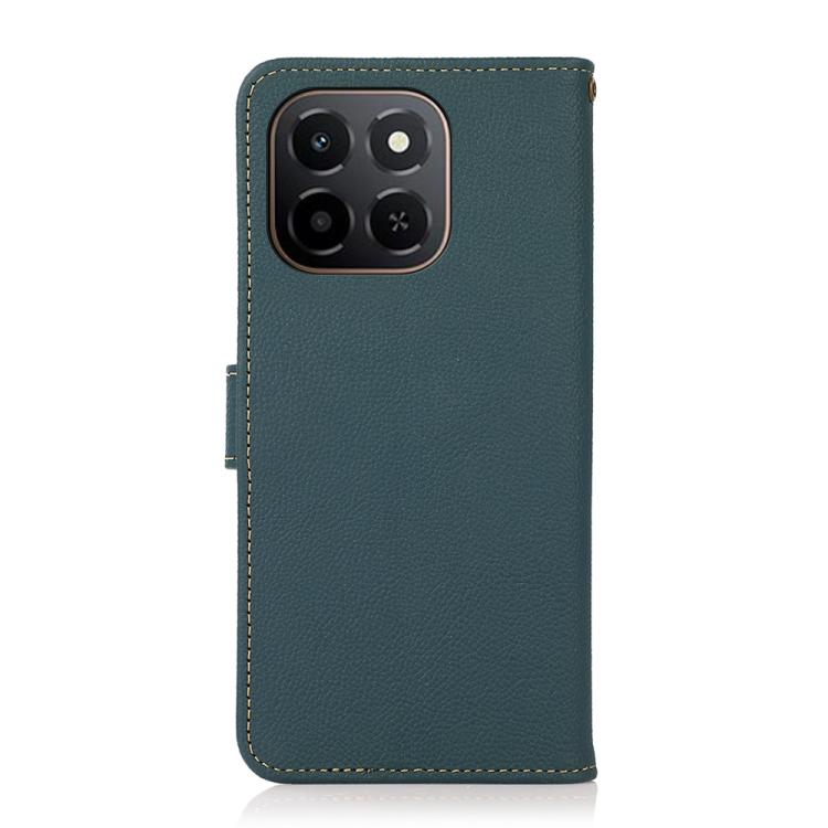 For Honor X6c 4G KHAZNEH Custer Genuine Leather RFID Phone Case
