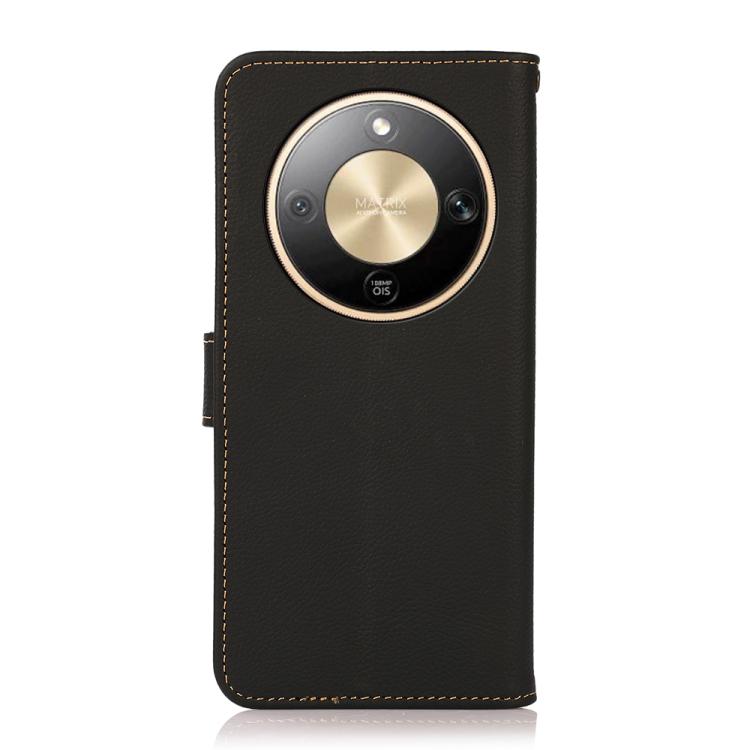 For Honor X9d 5G KHAZNEH Custer Genuine Leather RFID Phone Case