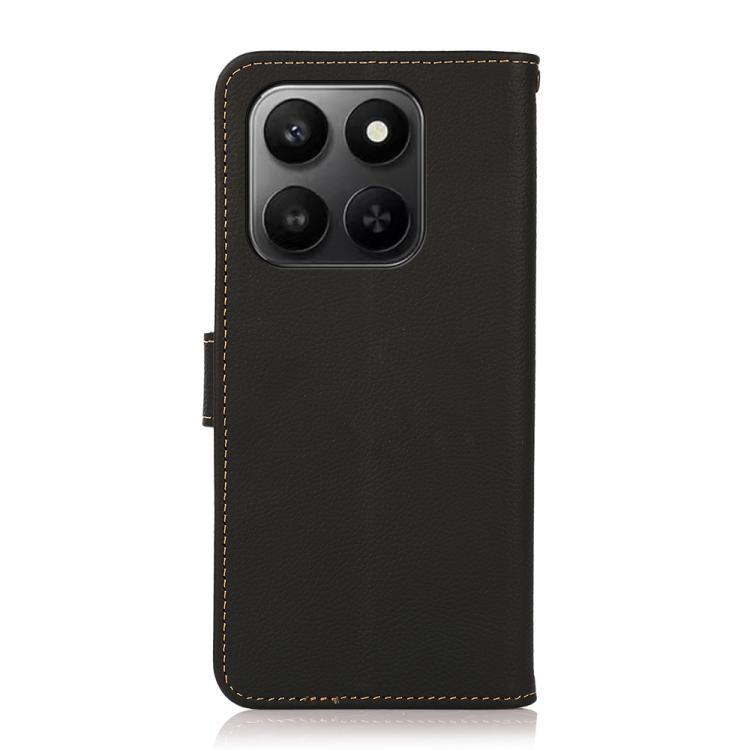 For Honor 400 Smart / X7d KHAZNEH Custer Genuine Leather RFID Phone Case