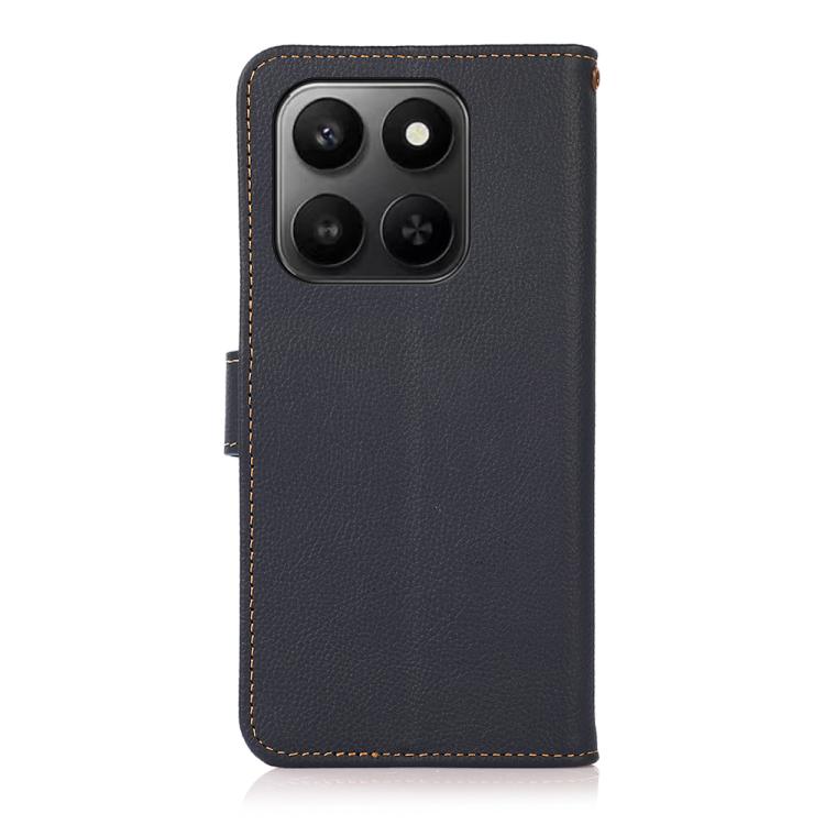 For Honor 400 Smart / X7d KHAZNEH Custer Genuine Leather RFID Phone Case