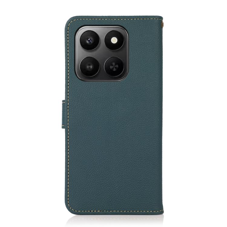 For Honor 400 Smart / X7d KHAZNEH Custer Genuine Leather RFID Phone Case