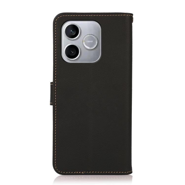 For Honor 600 Lite Global KHAZNEH Custer Genuine Leather RFID Phone Case