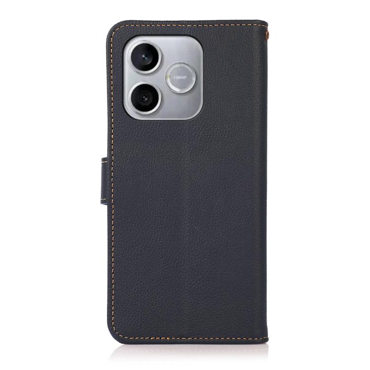 For Honor 600 Lite Global KHAZNEH Custer Genuine Leather RFID Phone Case
