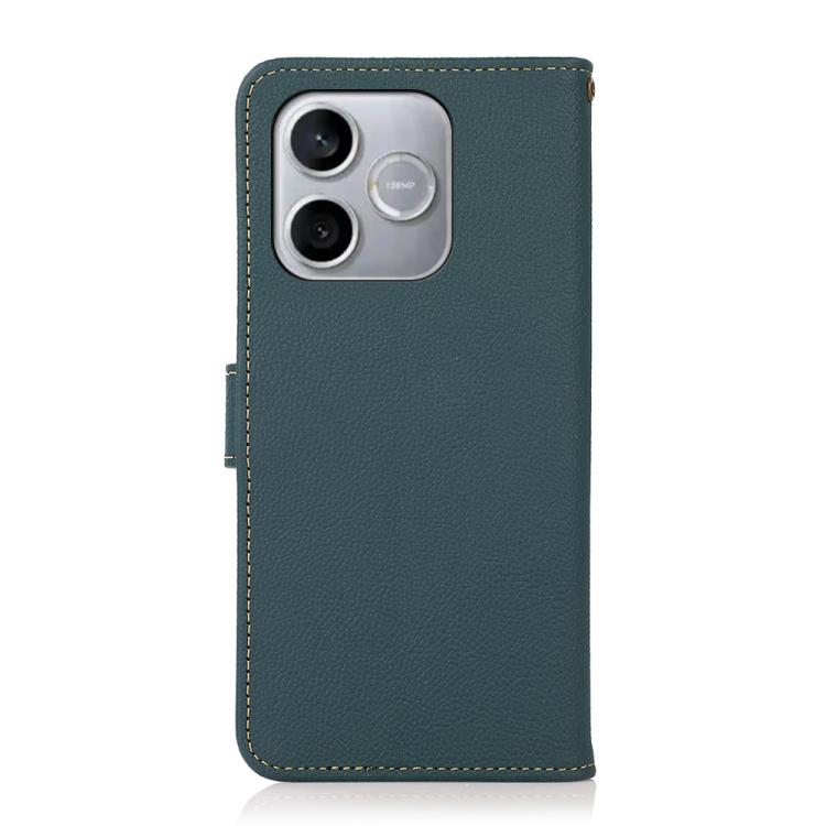 For Honor 600 Lite Global KHAZNEH Custer Genuine Leather RFID Phone Case