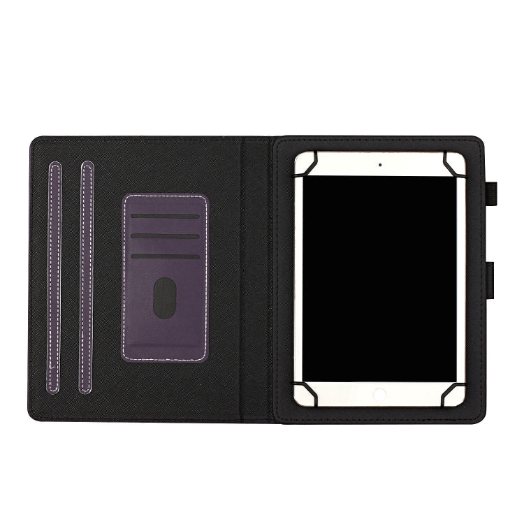 For 8 inch Universal Solid Color Horizontal Flip Leather Case with Card Slots & Holder & Pen Slot