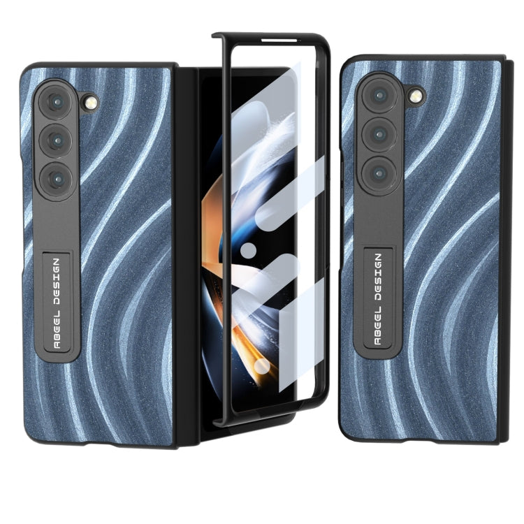 For Samsung Galaxy Z Fold5 ABEEL Integrated Galactic Pattern Protective Phone Case with Holder