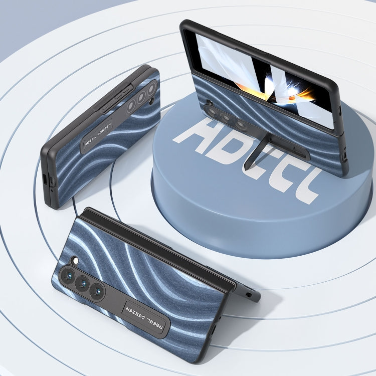 For Samsung Galaxy Z Fold5 ABEEL Integrated Galactic Pattern Protective Phone Case with Holder