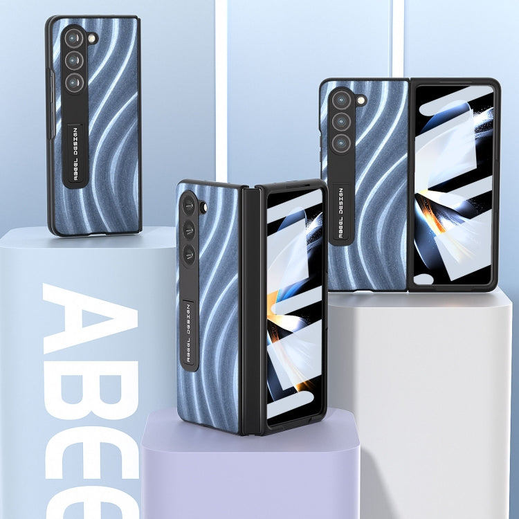 For Samsung Galaxy Z Fold5 ABEEL Integrated Galactic Pattern Protective Phone Case with Holder