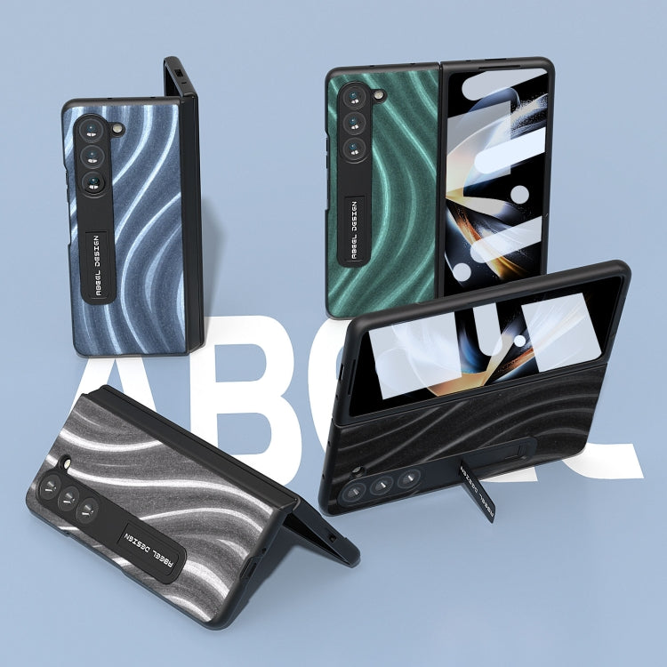 For Samsung Galaxy Z Fold5 ABEEL Integrated Galactic Pattern Protective Phone Case with Holder