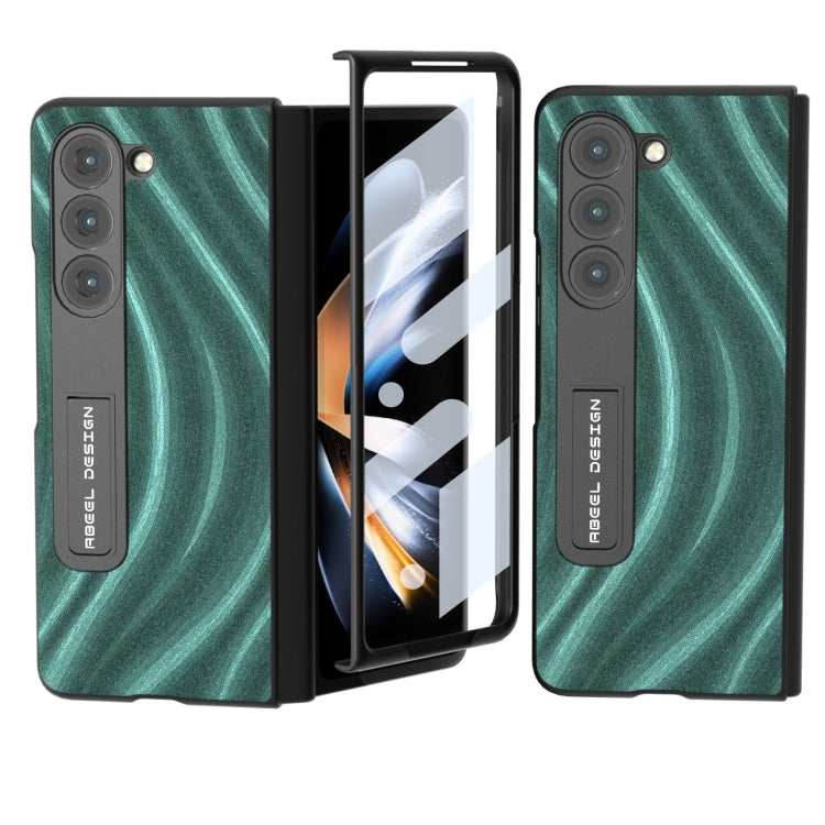 For Samsung Galaxy Z Fold5 ABEEL Integrated Galactic Pattern Protective Phone Case with Holder