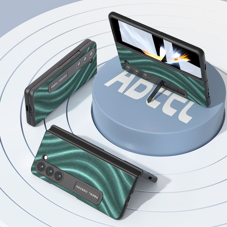 For Samsung Galaxy Z Fold5 ABEEL Integrated Galactic Pattern Protective Phone Case with Holder