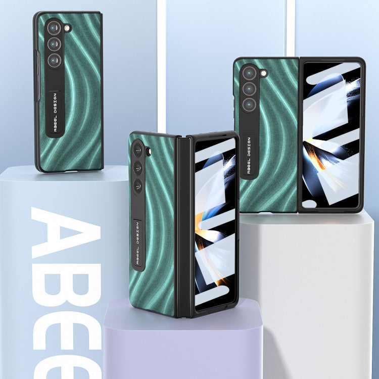 For Samsung Galaxy Z Fold5 ABEEL Integrated Galactic Pattern Protective Phone Case with Holder