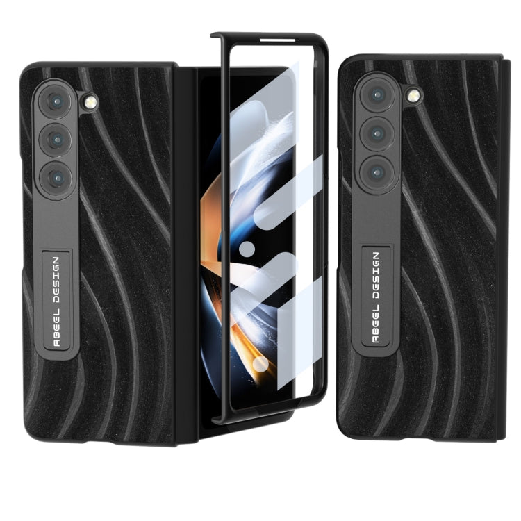 For Samsung Galaxy Z Fold5 ABEEL Integrated Galactic Pattern Protective Phone Case with Holder