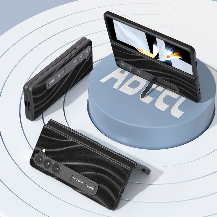 For Samsung Galaxy Z Fold5 ABEEL Integrated Galactic Pattern Protective Phone Case with Holder