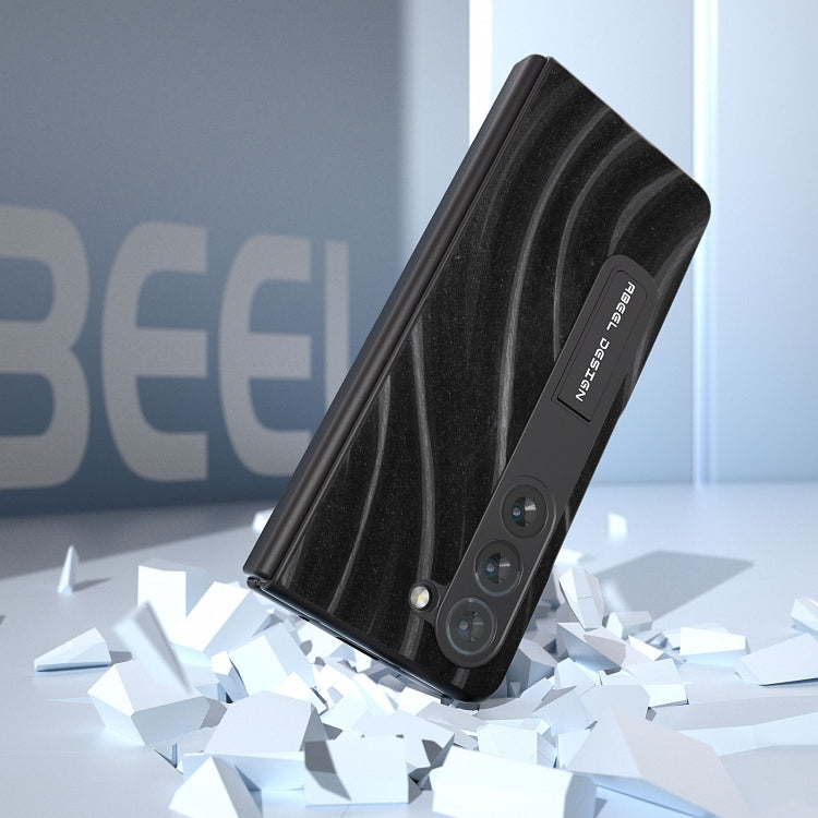 For Samsung Galaxy Z Fold5 ABEEL Integrated Galactic Pattern Protective Phone Case with Holder