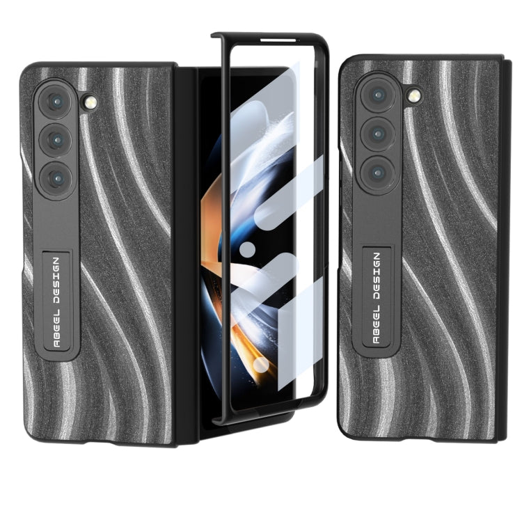 For Samsung Galaxy Z Fold5 ABEEL Integrated Galactic Pattern Protective Phone Case with Holder