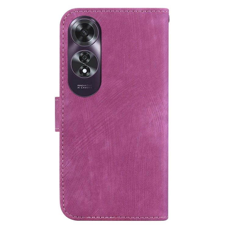 For OPPO A60 4G Little Tiger Embossed Leather Phone Case