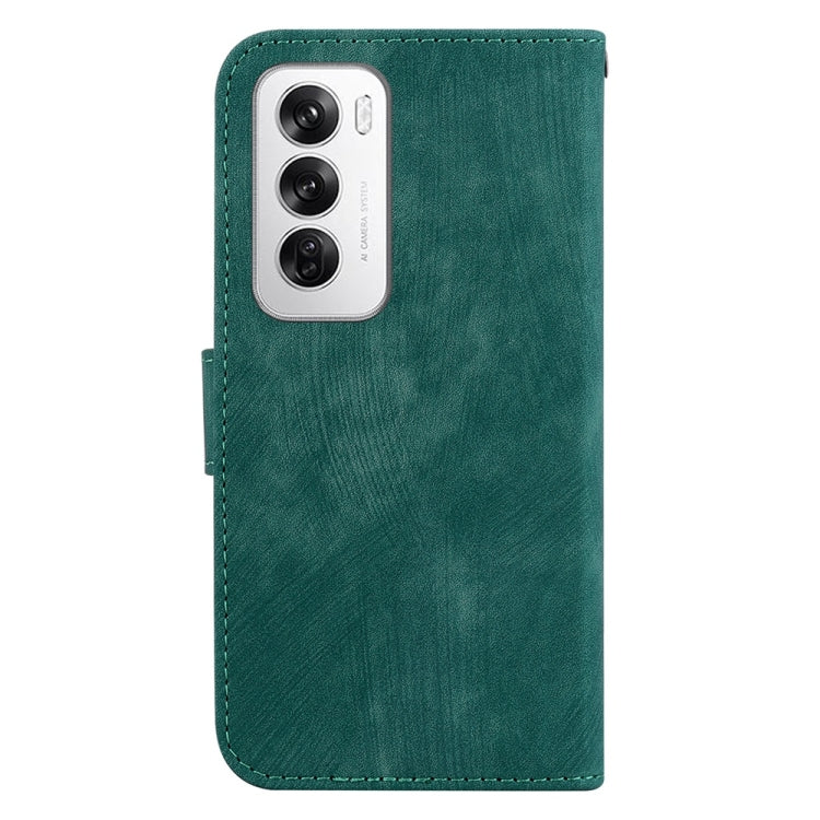 For OPPO Reno12 5G Global Little Tiger Embossed Leather Phone Case