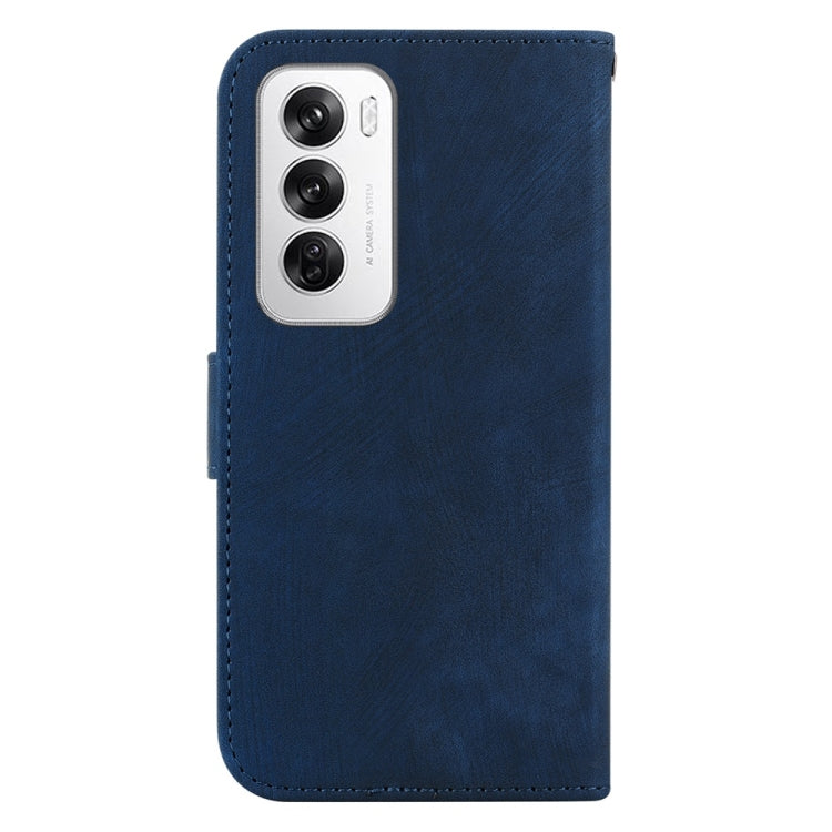 For OPPO Reno12 5G Global Little Tiger Embossed Leather Phone Case