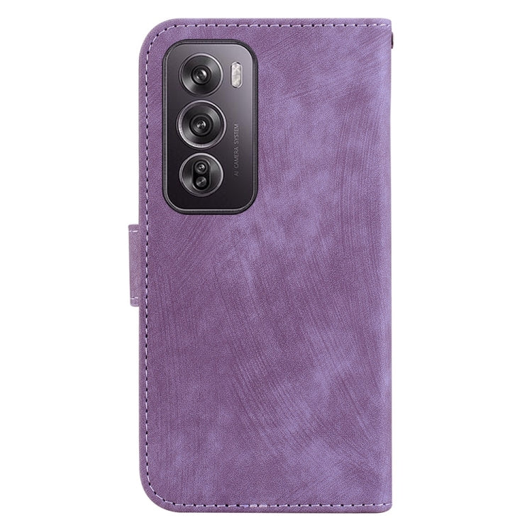 For OPPO Reno12 Pro 5G Global Little Tiger Embossed Leather Phone Case