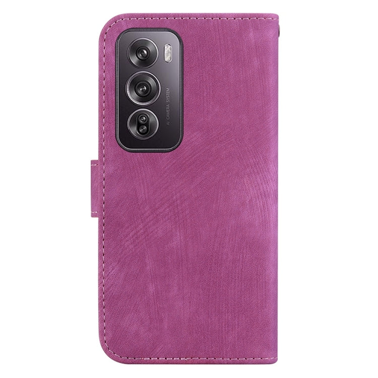 For OPPO Reno12 Pro 5G Global Little Tiger Embossed Leather Phone Case