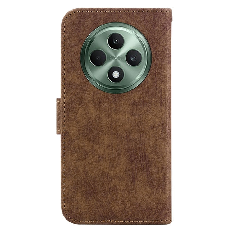 For OPPO Reno12 F 5G Little Tiger Embossed Leather Phone Case