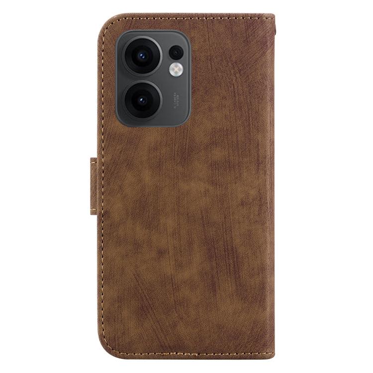 For OPPO Reno13 F 4G / 5G Little Tiger Embossed Leather Phone Case