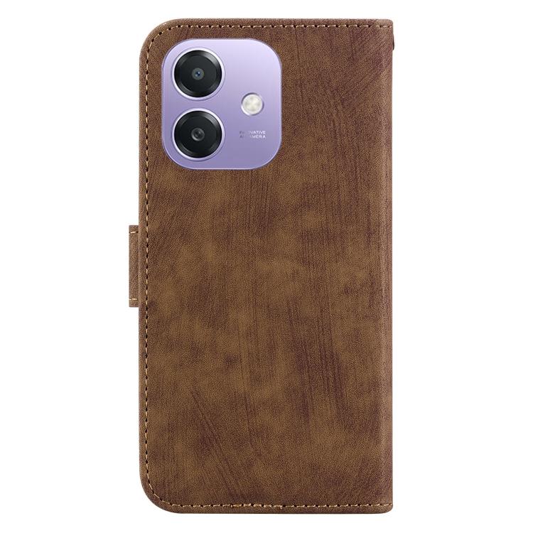 For OPPO A5x 5G / A3 4G / 5G / A3x 4G / 5G Little Tiger Embossed Leather Phone Case