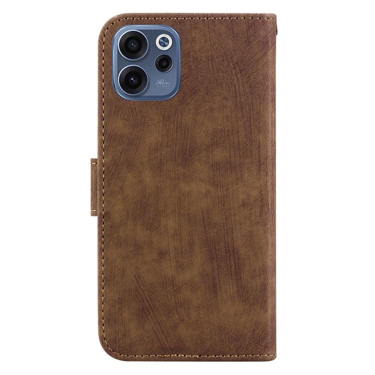 For OPPO Reno15 F 5G Global Little Tiger Embossed Leather Phone Case