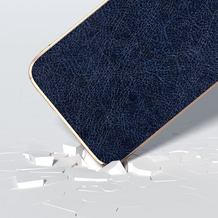 For Samsung Galaxy S23 FE 5G Plating Retro Litchi Texture PU Phone Case