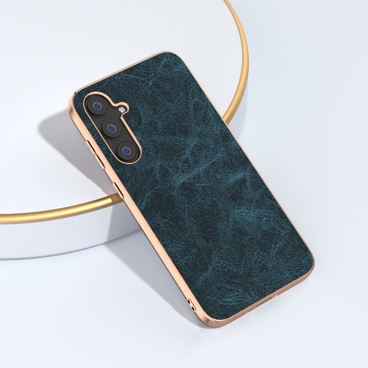 For Samsung Galaxy S23 FE 5G Plating Dream Litchi Texture PU Phone Case