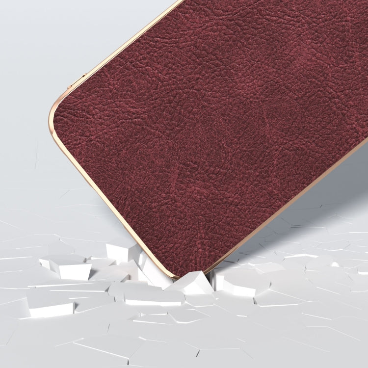 For Samsung Galaxy S23 FE 5G Plating Dream Litchi Texture PU Phone Case