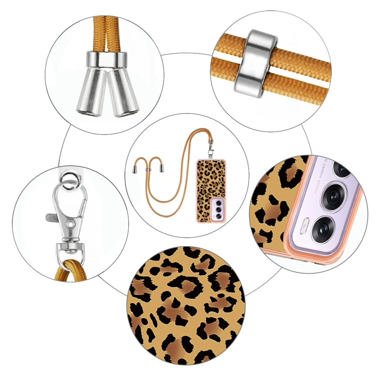 For OPPO Reno12 Pro Global Electroplating Dual-side IMD Phone Case with Lanyard