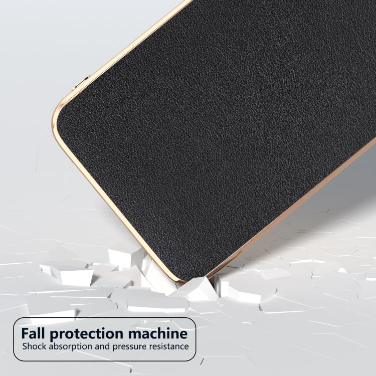 For Samsung Galaxy S24 5G Genuine Leather Xiaoya Series Nano Plating Phone Case
