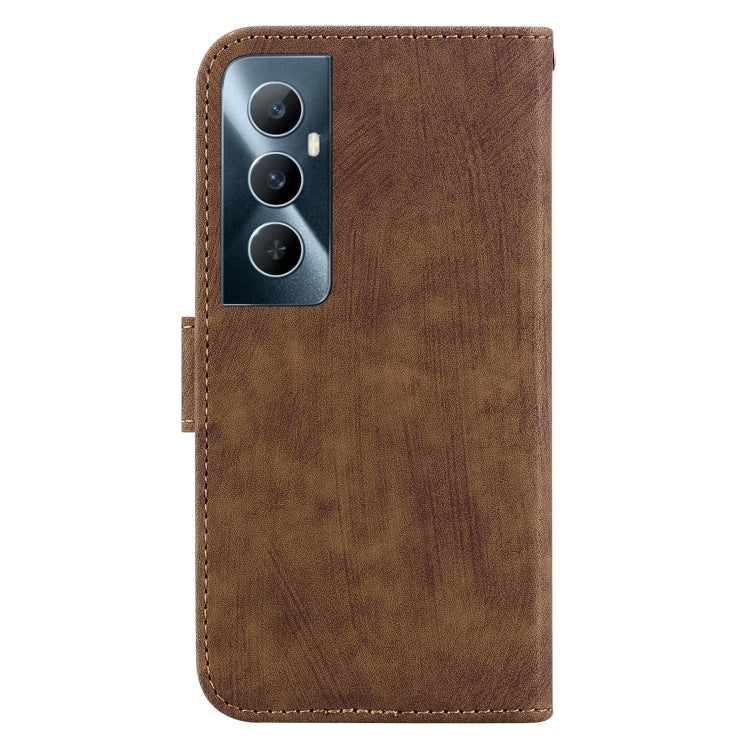 For Realme C65 4G Little Tiger Embossed Leather Phone Case