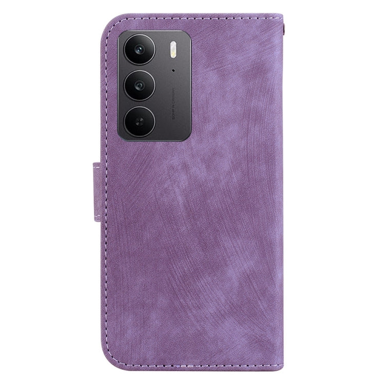 For Realme C75 Little Tiger Embossed Leather Phone Case