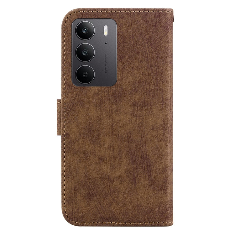 For Realme C75 Little Tiger Embossed Leather Phone Case