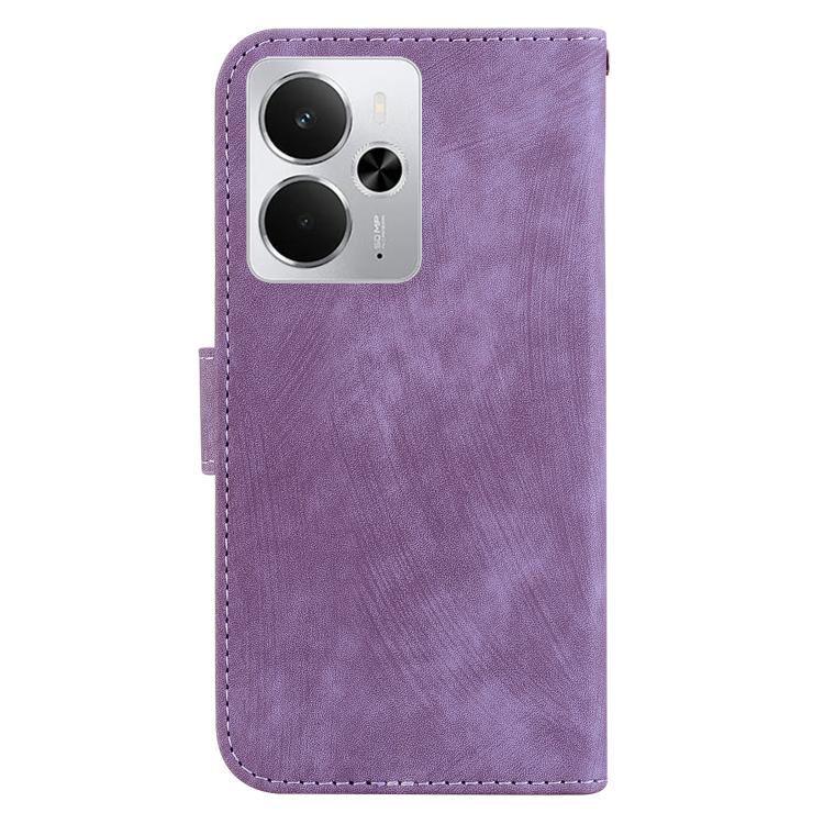For Realme 14 Little Tiger Embossed Leather Phone Case