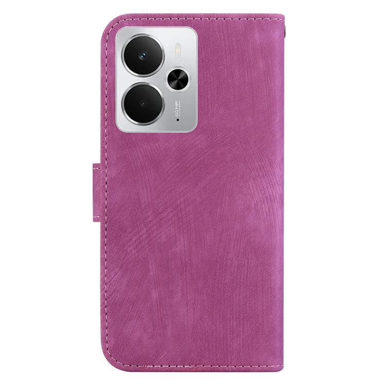For Realme 14 Little Tiger Embossed Leather Phone Case