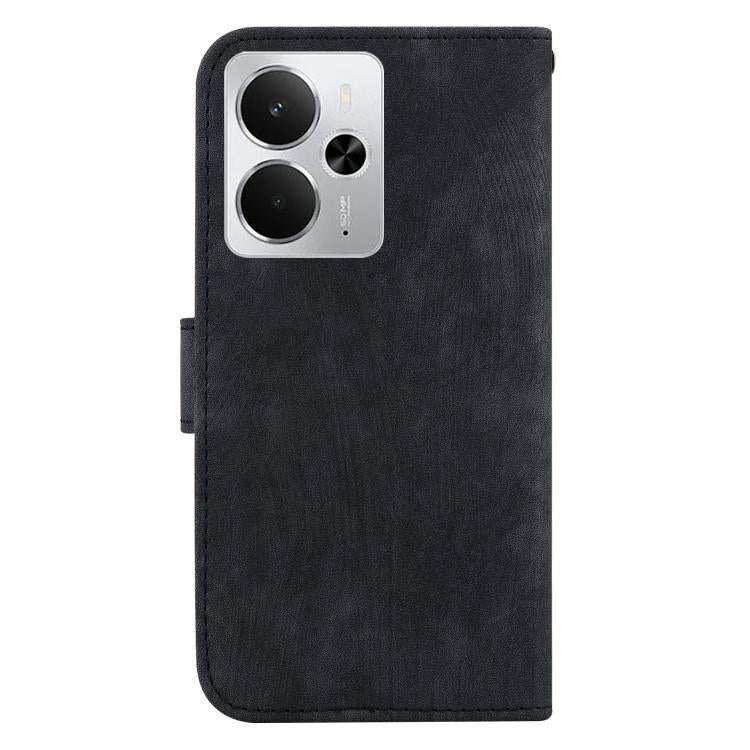 For Realme 14 Little Tiger Embossed Leather Phone Case
