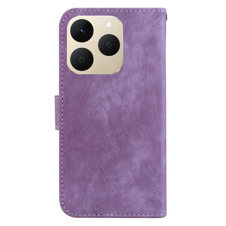 For Realme 15T 5G Little Tiger Embossed Leather Phone Case
