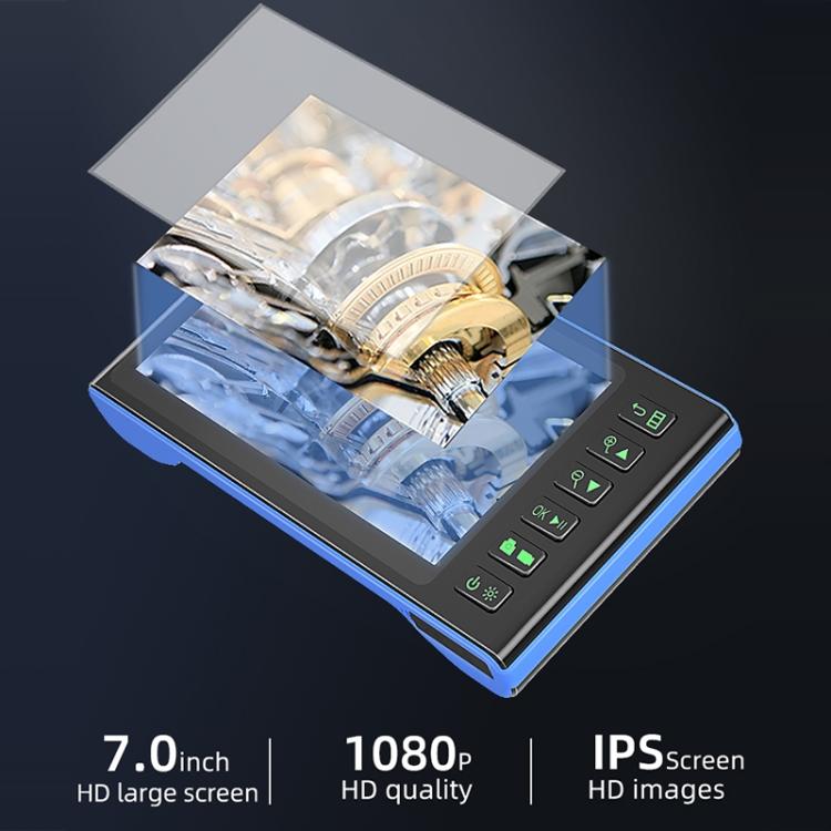 T23 5mm Dual Lenses 7 inch Screen Industrial Endoscope, Spec:10m Tube