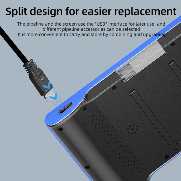 T23 5mm Dual Lenses 7 inch Screen Industrial Endoscope, Spec:10m Tube