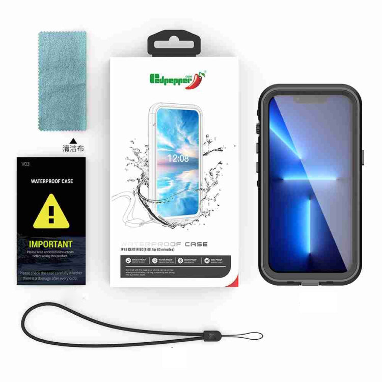 For Samsung Galaxy A24 4G / A25 5G RedPepper IP68 Life Waterproof Phone Case(Black)